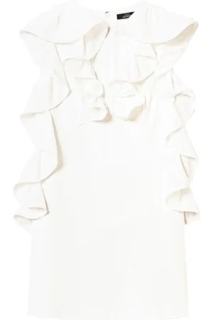 Twin-Set Ruffled V-neck minidress