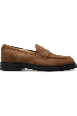 Dolce & Gabbana Logo-plaque suede loafers