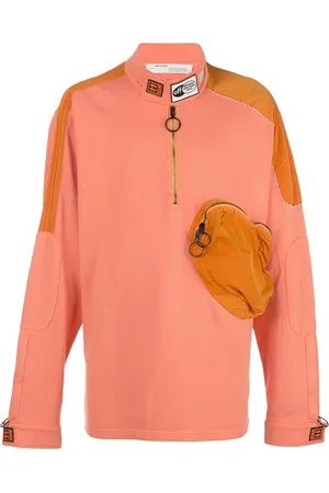 OFF-WHITE Contrast panels turtle neck sweatshirt