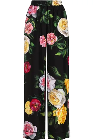 Dolce & Gabbana Rose-print trousers