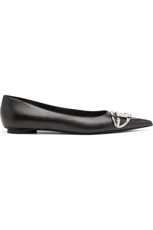Diesel D-venus leather ballerina shoes