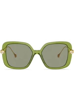 Swarovski Crystal-embellished oversize-frame sunglasses