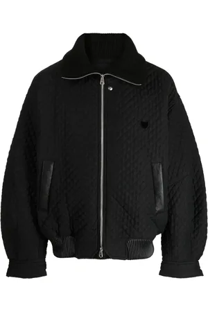SONGZIO Quilted zip-up bomber jacket