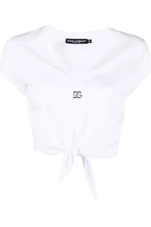 Dolce & Gabbana DG knot-front T-shirt