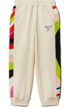 PUCCI Junior Iride print jogging trousers