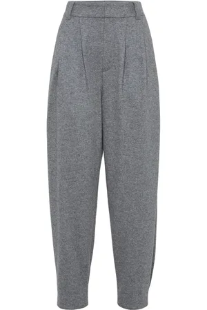 Brunello Cucinelli Tapered-leg cashmere trousers