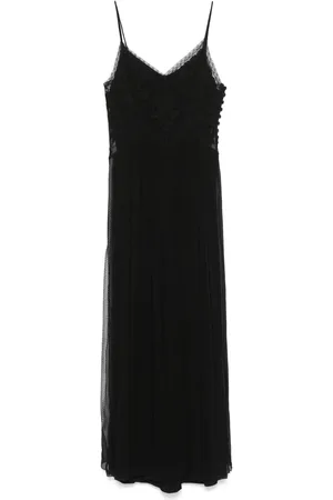 Twin-Set Floral-appliqu?? maxi dress