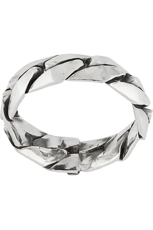 EMANUELE BICOCCHI Engraved-logo band ring