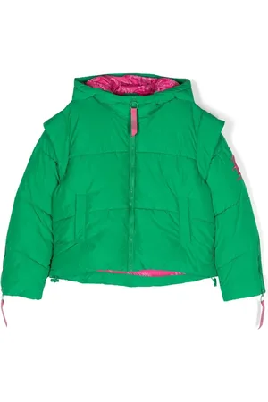 Pinko Embroidered-logo padded jacket