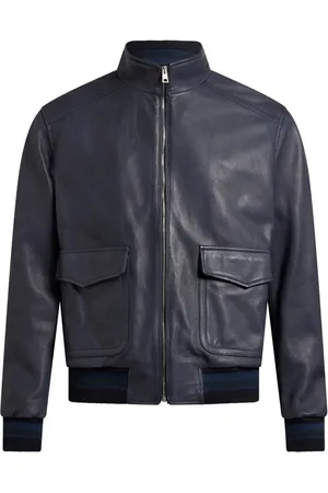 Etro Leather bomber jacket
