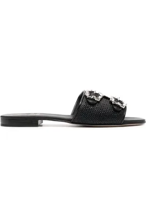 Edhen Milano Double-buckle flat sandals