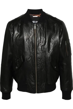 Roberto Cavalli Leather bomber jacket