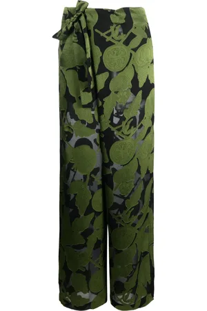 HENRIK VIBSKOV Graphic-print wrap trousers