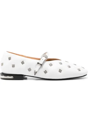 TOGA PULLA Stud-detailed ballerina flats