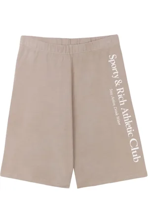 Sporty & Rich Athletic Club cotton biker shorts
