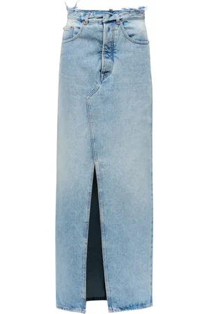 Maison Margiela Slit denim maxi-skirt