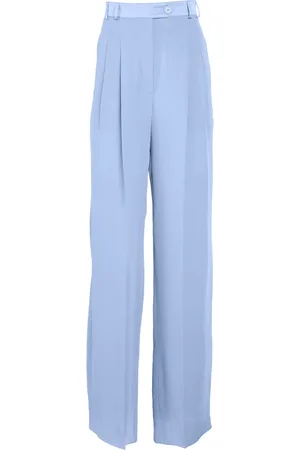 FLEUR DU MAL Wide-leg georgette trousers