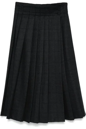 REMAIN Pleated midi skirt