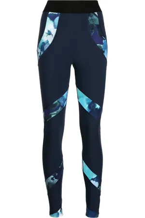 Marchesa Notte Abstract-print high-waisted leggings