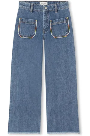 Sonia Rykiel Enfant Embroidered straight-leg jeans