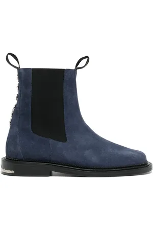 TOGA VIRILIS Stud-embellished suede ankle boots