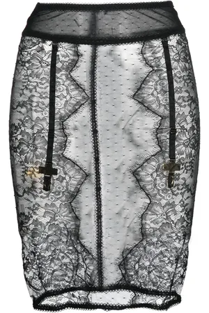 MAISON CLOSE Inspiration Divine floral-lace skirt