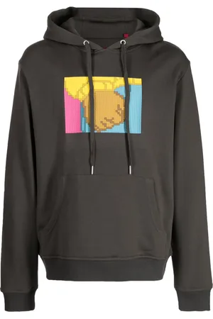 MOSTLY HEARD RARELY SEEN Fist-print cotton hoodie