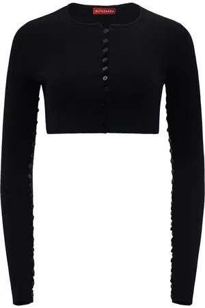 Altuzarra Haruni scallop-edge knitted top