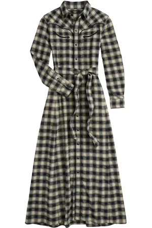 Ralph Lauren Check-pattern belted dress