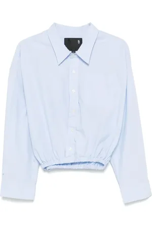 R13 Elasticated-hem blouse
