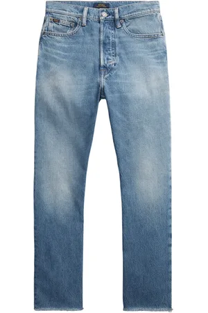 Ralph Lauren Logo-tag high-rise cropped jeans