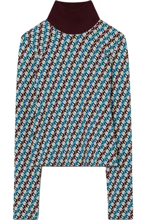 Tory Burch Jacquard turtleneck sweater