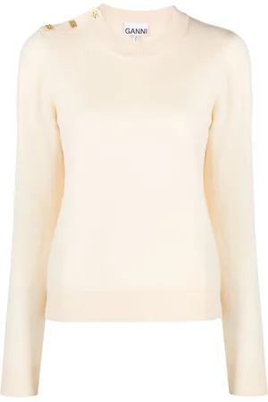 Ganni Mix merino-cashmere jumper