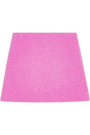 Ganni Recycled wool-blend miniskirt
