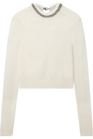 Stella McCartney Falabella-chain fine-knit sweater
