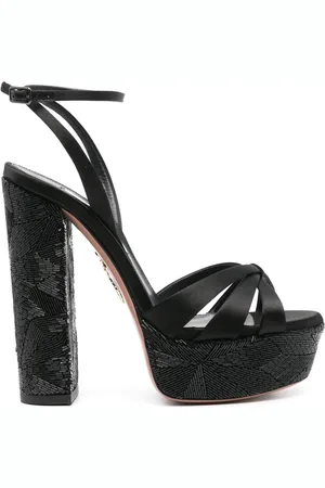 Aquazzura 135mm bead-embellished sandals