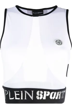 Philipp Plein Logo waistband cotton crop top