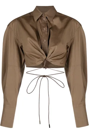 Jacquemus La Chemise Plidao cropped shirt