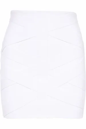 Balmain High-waisted panelled mini skirt
