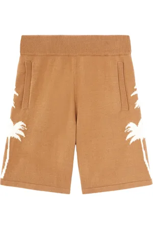 Palm Angels Palm tree knitted shorts