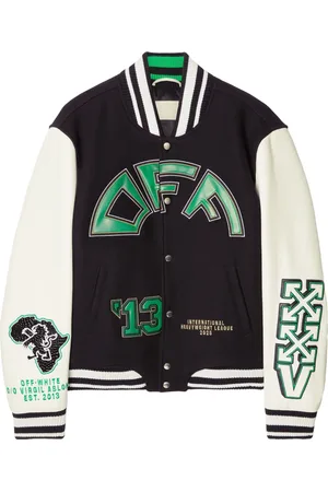 OFF-WHITE Logo-appliqu?? bomber jacket