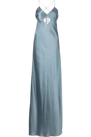Michelle Mason Cut-out detail silk gown