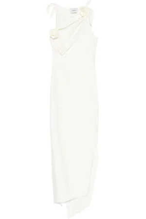 COPERNI Asymmetric flower maxi dress