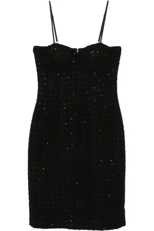 ROTATE Sequin-embellished boucl?? midi dress
