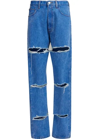 Marni Cur-out cotton jeans