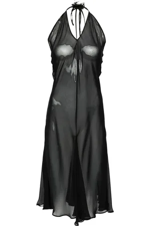Kiki de Montparnasse Papillon tetine keyhole halter dress