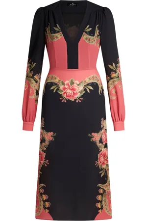 Etro Floral-print midi dress