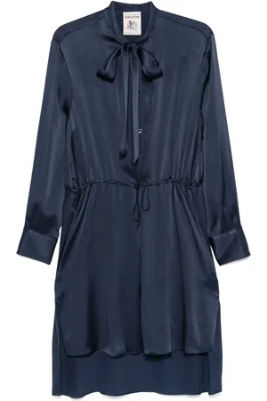 SEMICOUTURE Satined midi dress