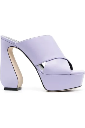 SI ROSSI 130mm platform leather sandals