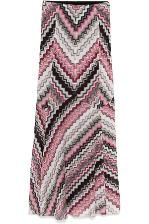Missoni Zigzag-pattern lam?? maxi skirt